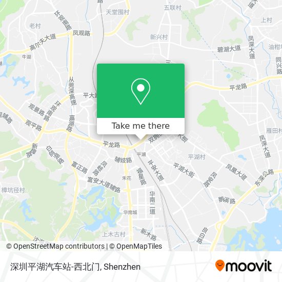 深圳平湖汽车站-西北门 map