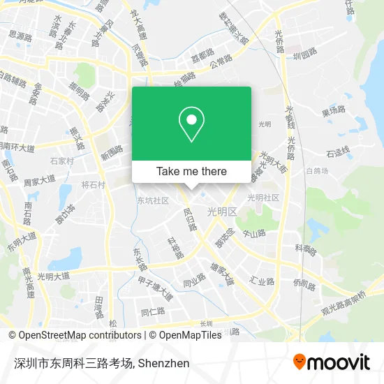 深圳市东周科三路考场 map