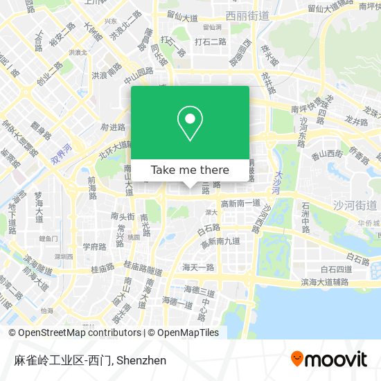 麻雀岭工业区-西门 map