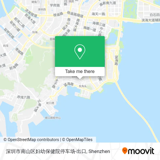 深圳市南山区妇幼保健院停车场-出口 map