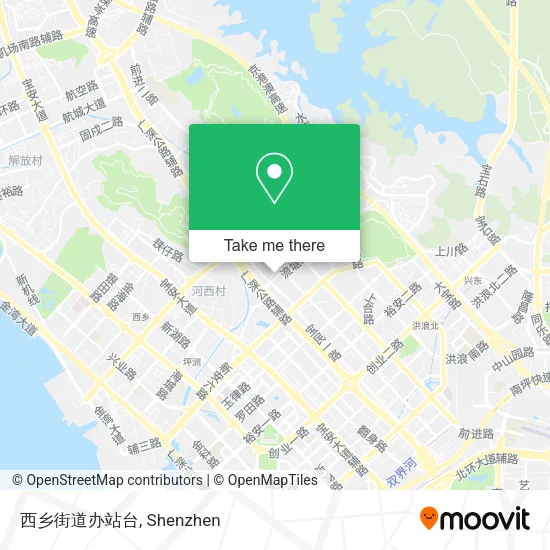 西乡街道办站台 map