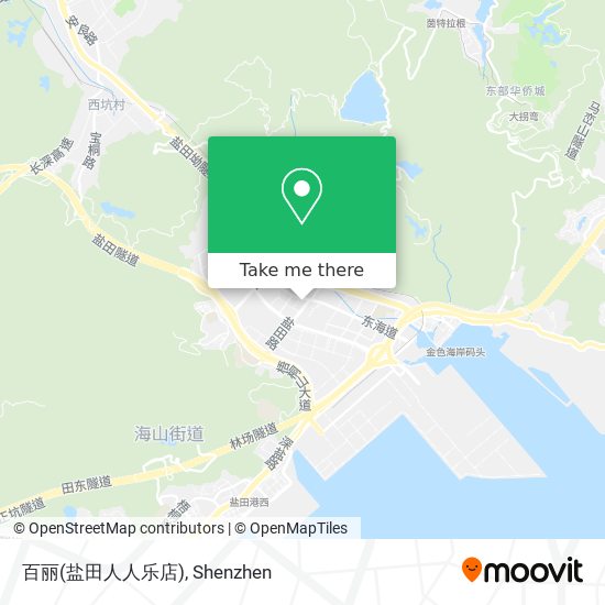 百丽(盐田人人乐店) map