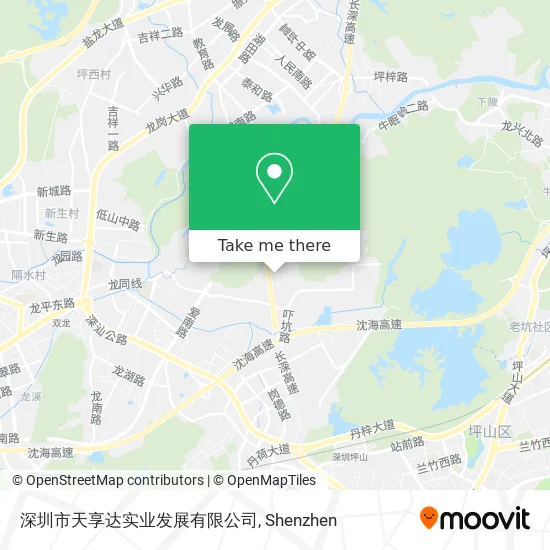 深圳市天享达实业发展有限公司 map