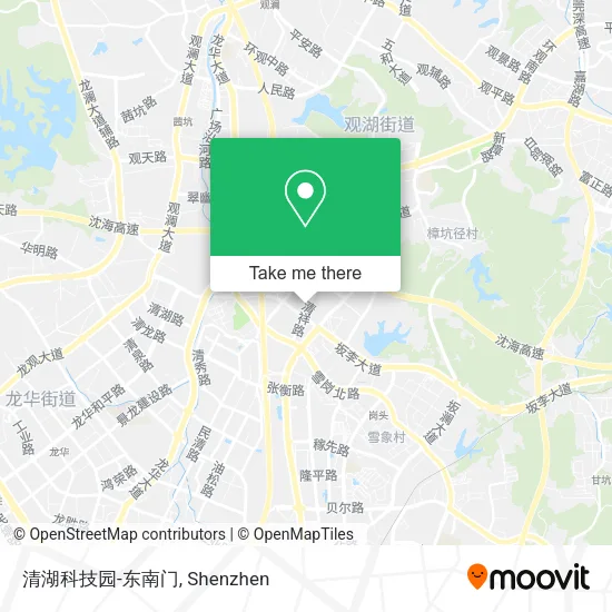 清湖科技园-东南门 map