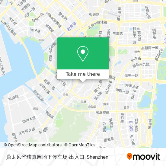 鼎太风华璞真园地下停车场-出入口 map