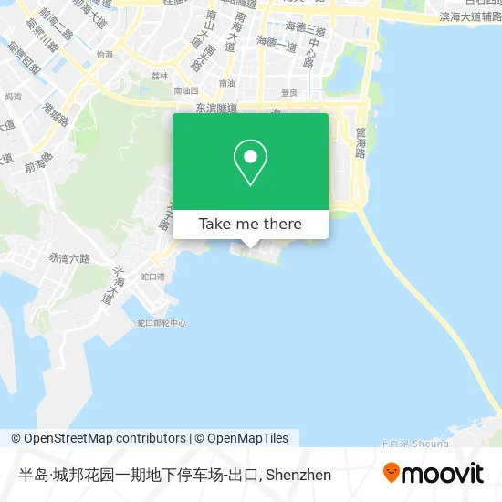 半岛·城邦花园一期地下停车场-出口 map