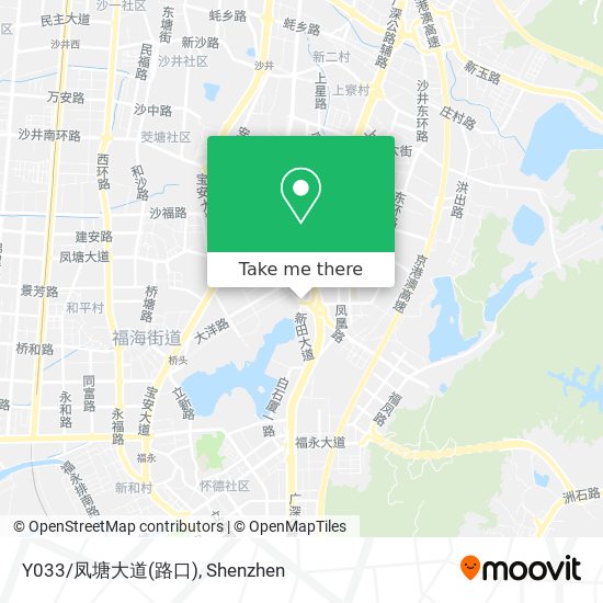 Y033/凤塘大道(路口) map