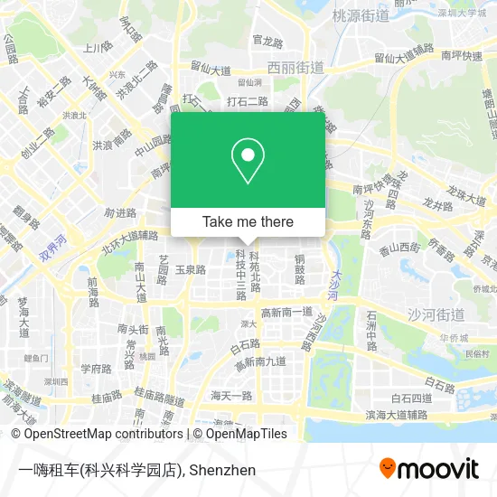 一嗨租车(科兴科学园店) map