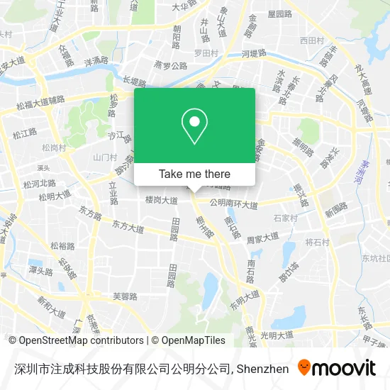 深圳市注成科技股份有限公司公明分公司 map