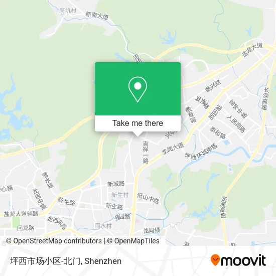 坪西市场小区-北门 map
