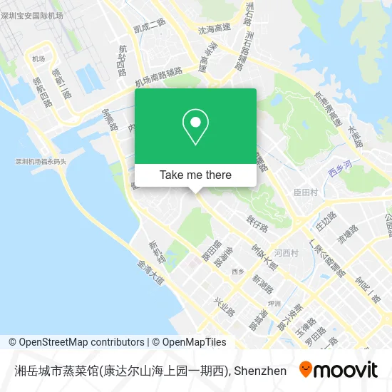 湘岳城市蒸菜馆(康达尔山海上园一期西) map