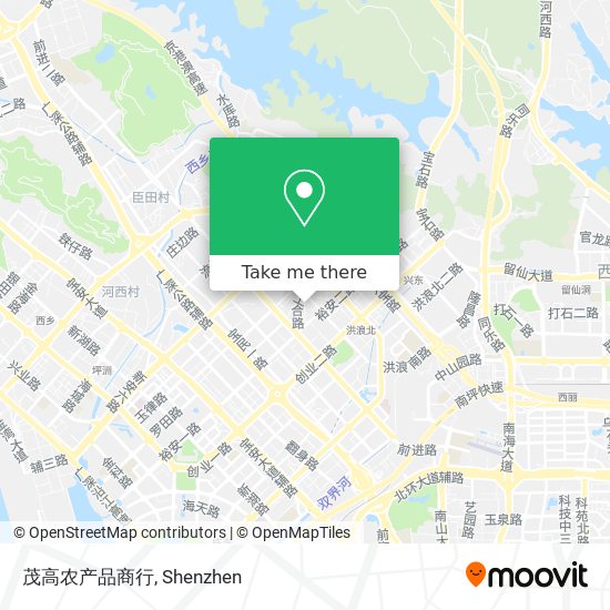 茂高农产品商行 map