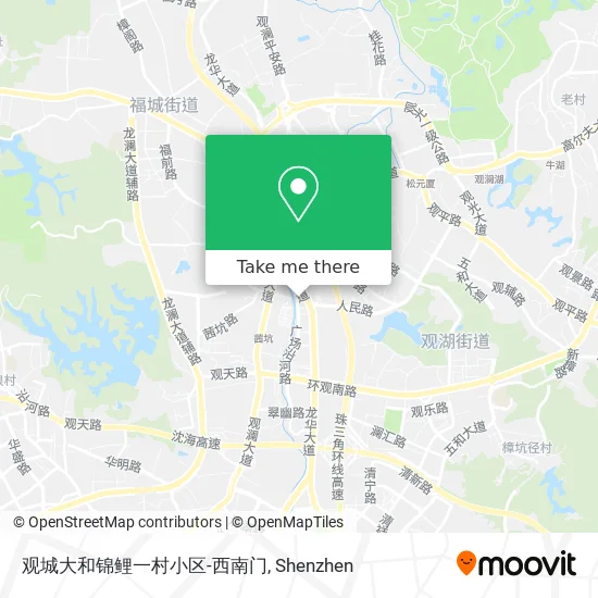 观城大和锦鲤一村小区-西南门 map