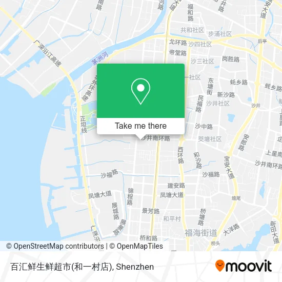 百汇鲜生鲜超市(和一村店) map