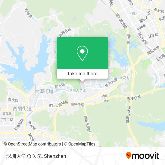 深圳大学总医院 map