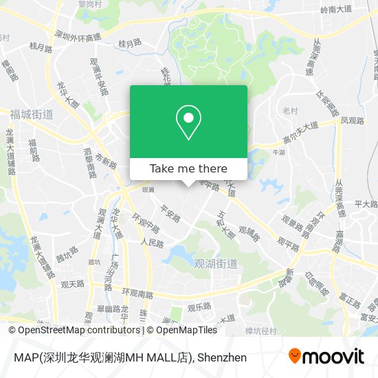 MAP(深圳龙华观澜湖MH MALL店) map