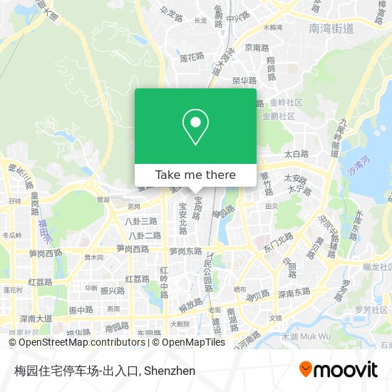 梅园住宅停车场-出入口 map