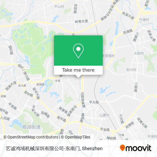 艺诚鸿域机械深圳有限公司-东南门 map