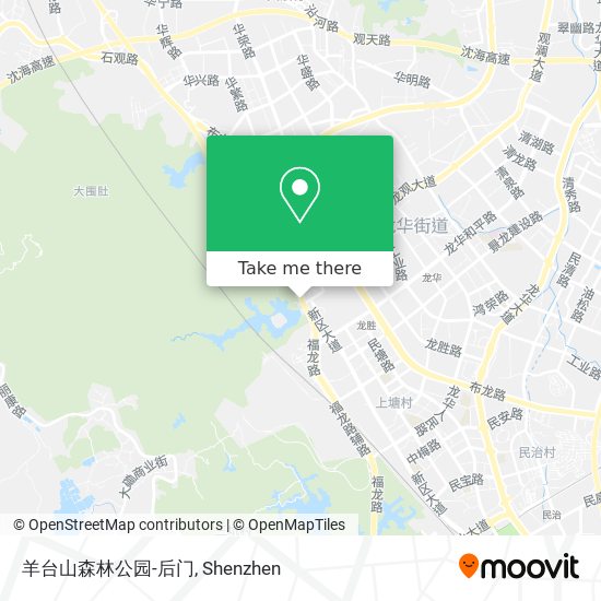 羊台山森林公园-后门 map