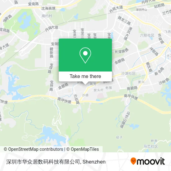 深圳市华众居数码科技有限公司 map