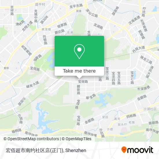 宏佰超市南约社区店(正门) map