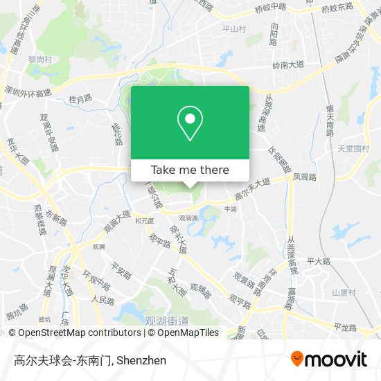 高尔夫球会-东南门 map