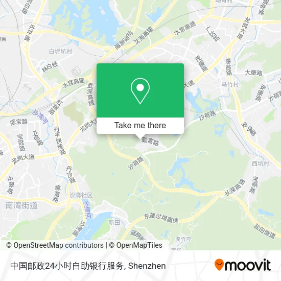 中国邮政24小时自助银行服务 map