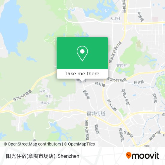 阳光住宿(章阁市场店) map