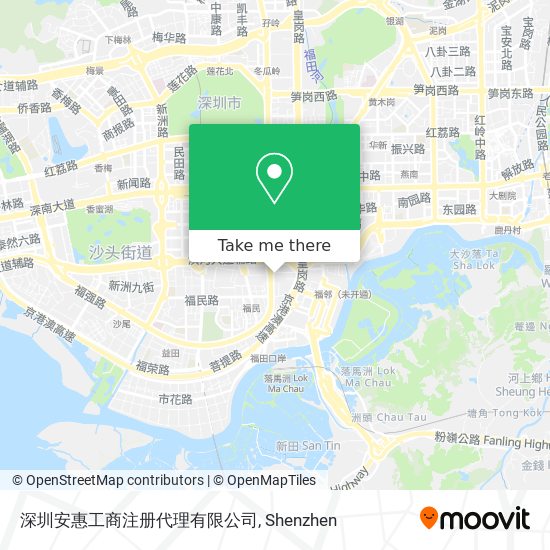 深圳安惠工商注册代理有限公司 map