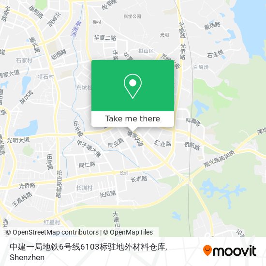 中建一局地铁6号线6103标驻地外材料仓库 map