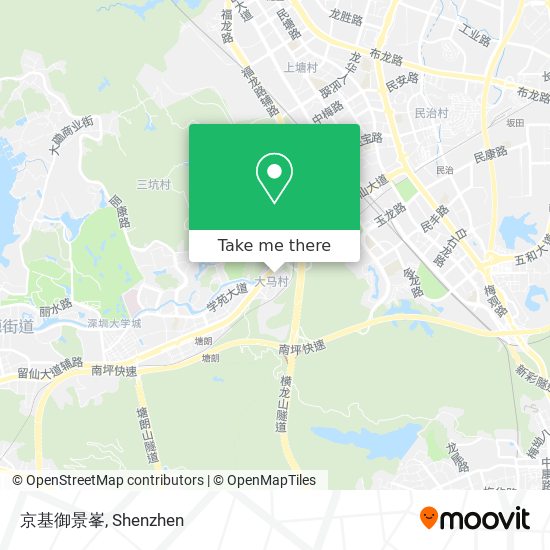 京基御景峯 map