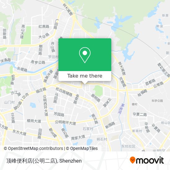 顶峰便利店(公明二店) map