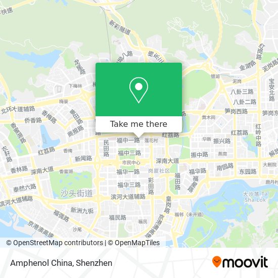 Amphenol China map
