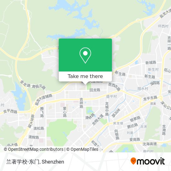 兰著学校-东门 map