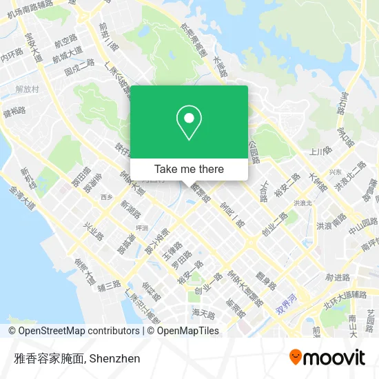 雅香容家腌面 map