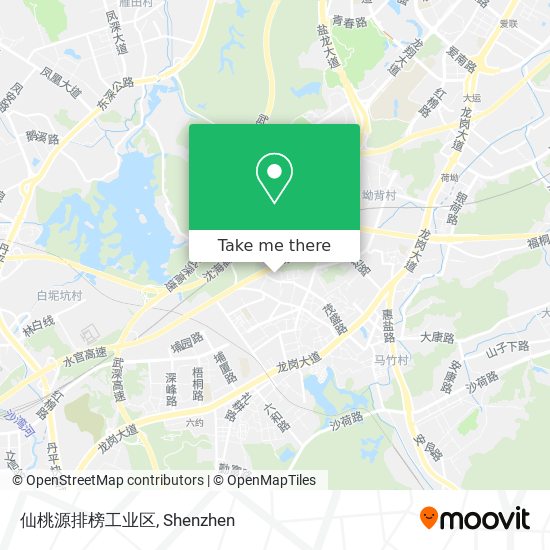 仙桃源排榜工业区 map