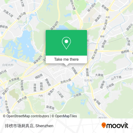 排榜市场厨具店 map
