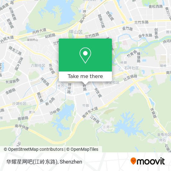 华耀星网吧(江岭东路) map
