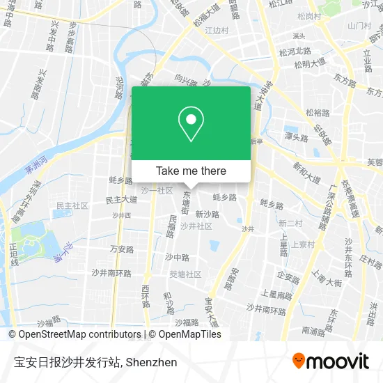 宝安日报沙井发行站 map