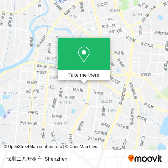 深圳二八开租车 map