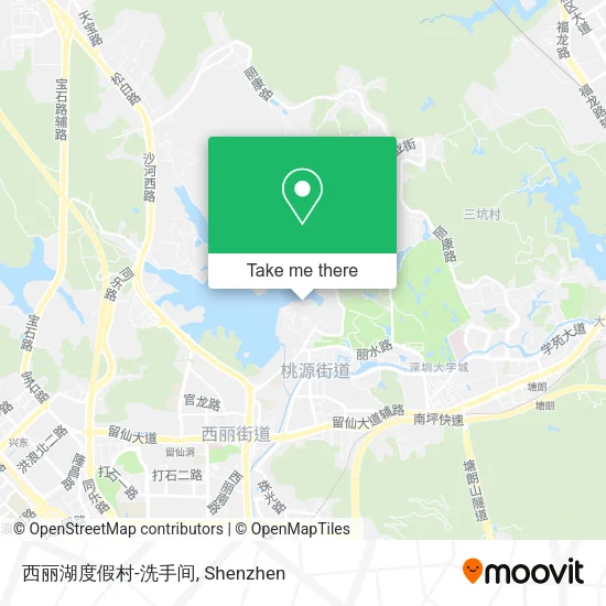 西丽湖度假村-洗手间 map