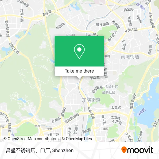 昌盛不锈钢店、门厂 map
