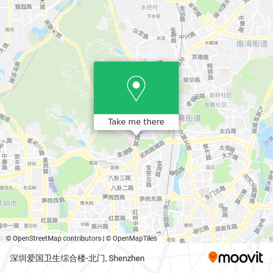 深圳爱国卫生综合楼-北门 map