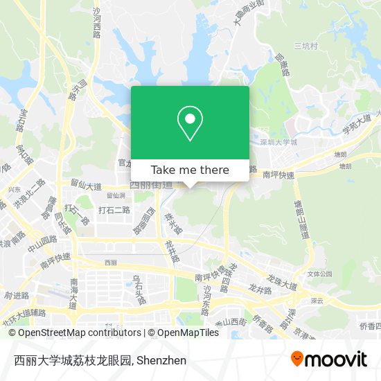 西丽大学城荔枝龙眼园 map