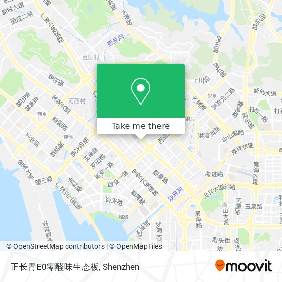 正长青E0零醛味生态板 map