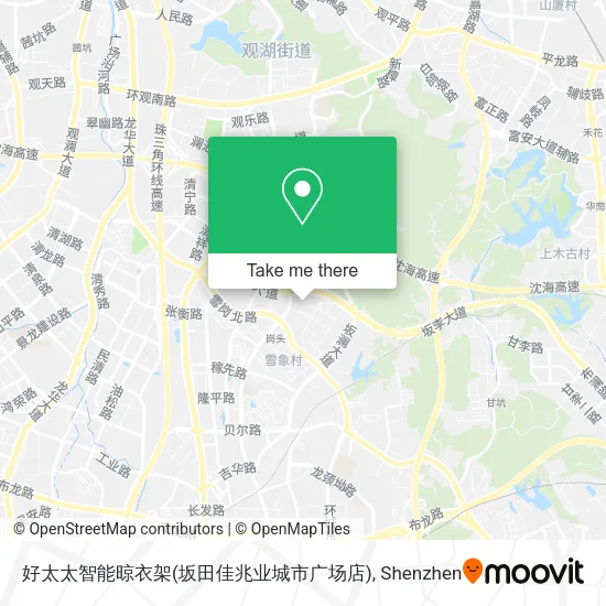 好太太智能晾衣架(坂田佳兆业城市广场店) map