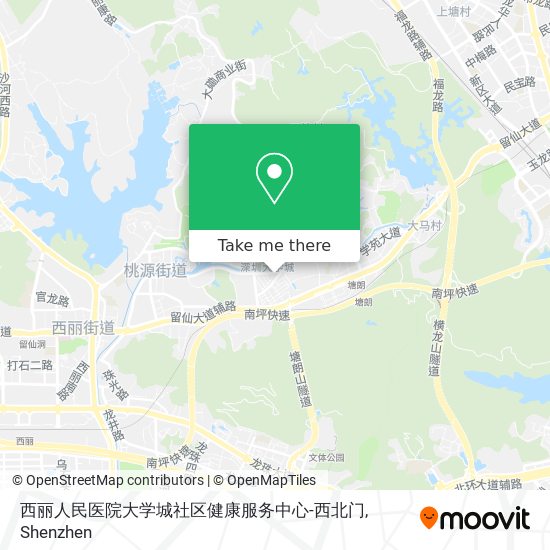 西丽人民医院大学城社区健康服务中心-西北门 map
