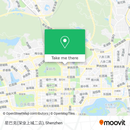 星巴克(深业上城二店) map