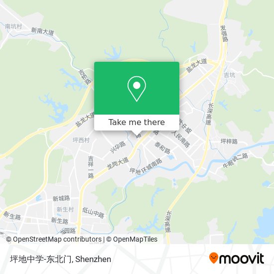 坪地中学-东北门 map