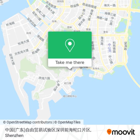 中国(广东)自由贸易试验区深圳前海蛇口片区 map